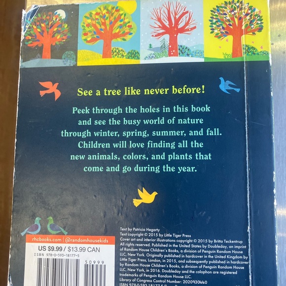 Tree a peek through board book 🌲 📖 🦉 🦊 🐦 🍃🌝 - Picture 4 of 5